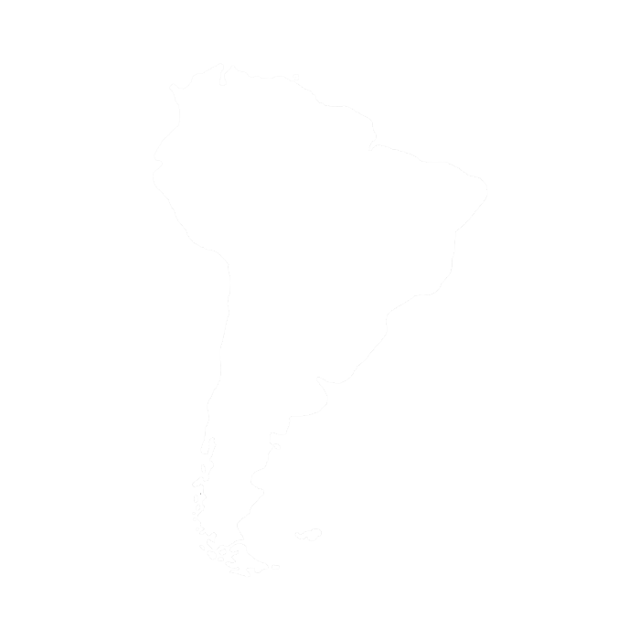 south america map silhouette black and white concept vector